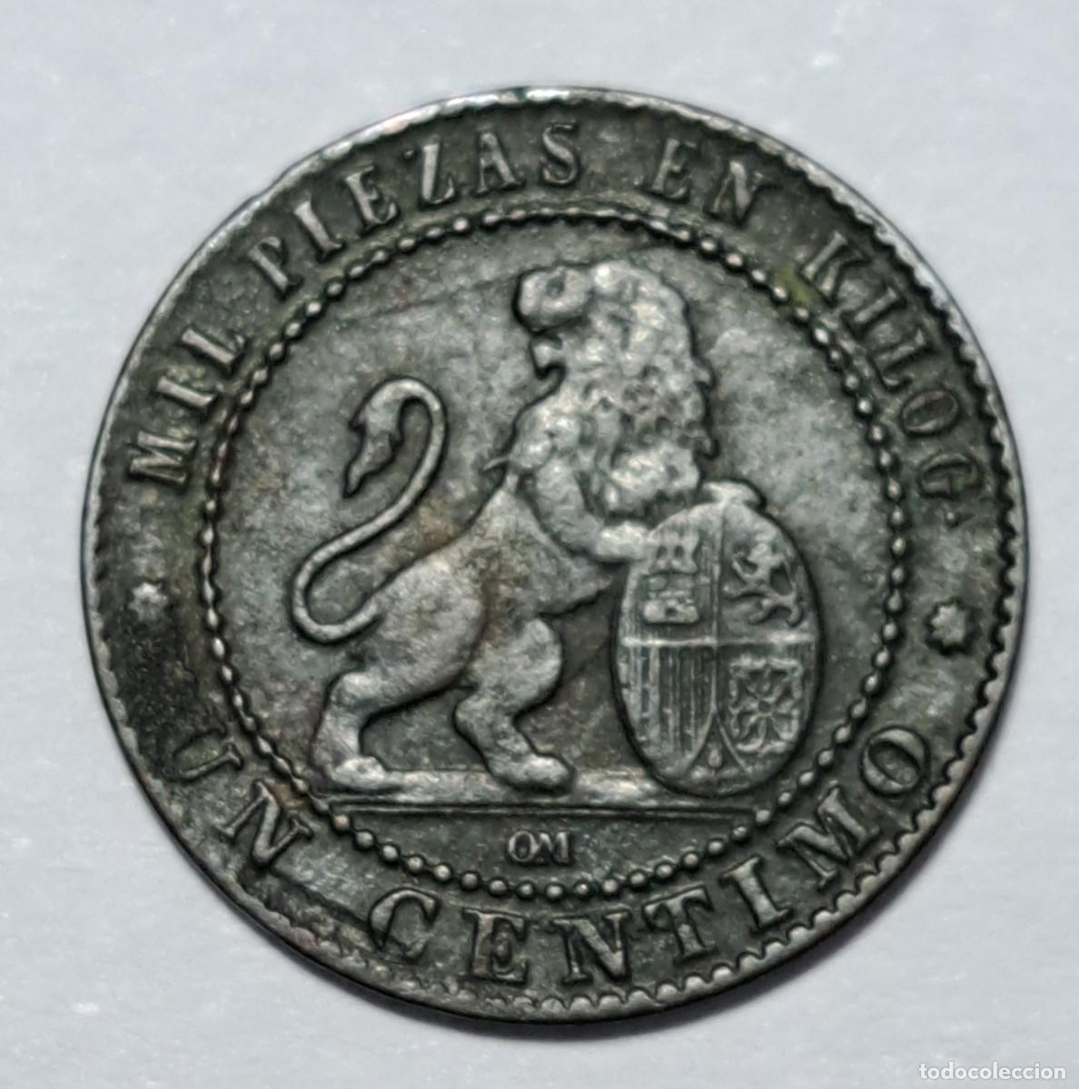 Monedas de Espa&ntilde;a: Un c&eacute;ntimo del Gobierno Provisional de 1870 - Foto 1