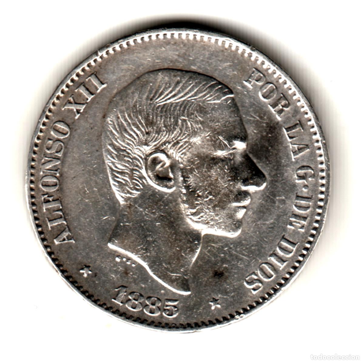 Monedas de Espa&ntilde;a: ESPA&Ntilde;A 50 Centavos de Peso plata 1885 Alfonso XII ceca Manila (Islas Filipinas)