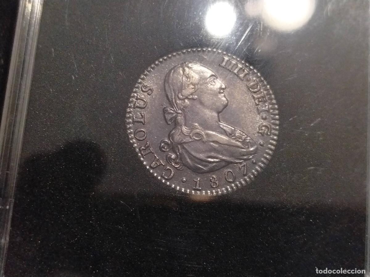 Monedas de Espa&ntilde;a: Carlos IV 1 real 1807 Madrid FA