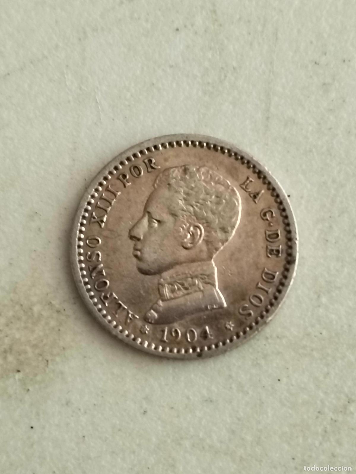 Monedas de Espa&ntilde;a: MONEDA 50 CENT A&Ntilde;O 1904, ALFONSO XIII, ESTRELLAS 0 - 4