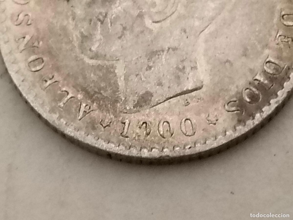 Monedas de Espa&ntilde;a: MONEDA DE PLATA, 50 CENT A&Ntilde;O 1900, ALFONSO XIII - Foto 3