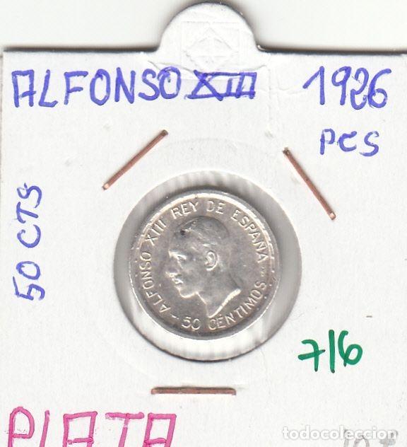 Monedas de Espa&ntilde;a: CRE0716 MONEDA ESPA&Ntilde;A ALFONSO XIII 50 CENTIMOS 1926 PLATA