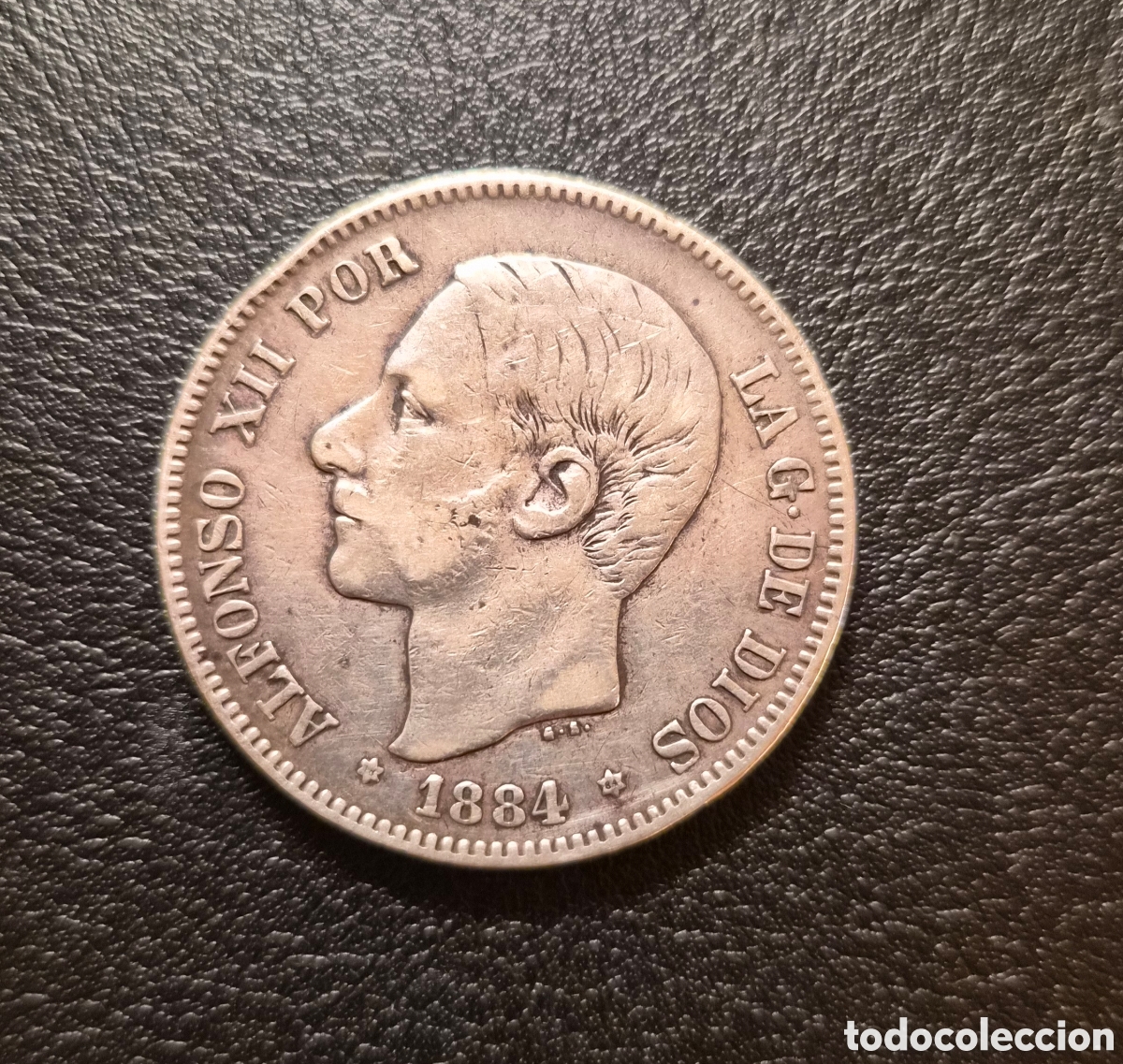 Monedas de Espa&ntilde;a: 5 PESETAS ALFONSO XII 1884 18-84 &ndash; PLATA &ndash; MSM &ndash; DURO DE PLATA