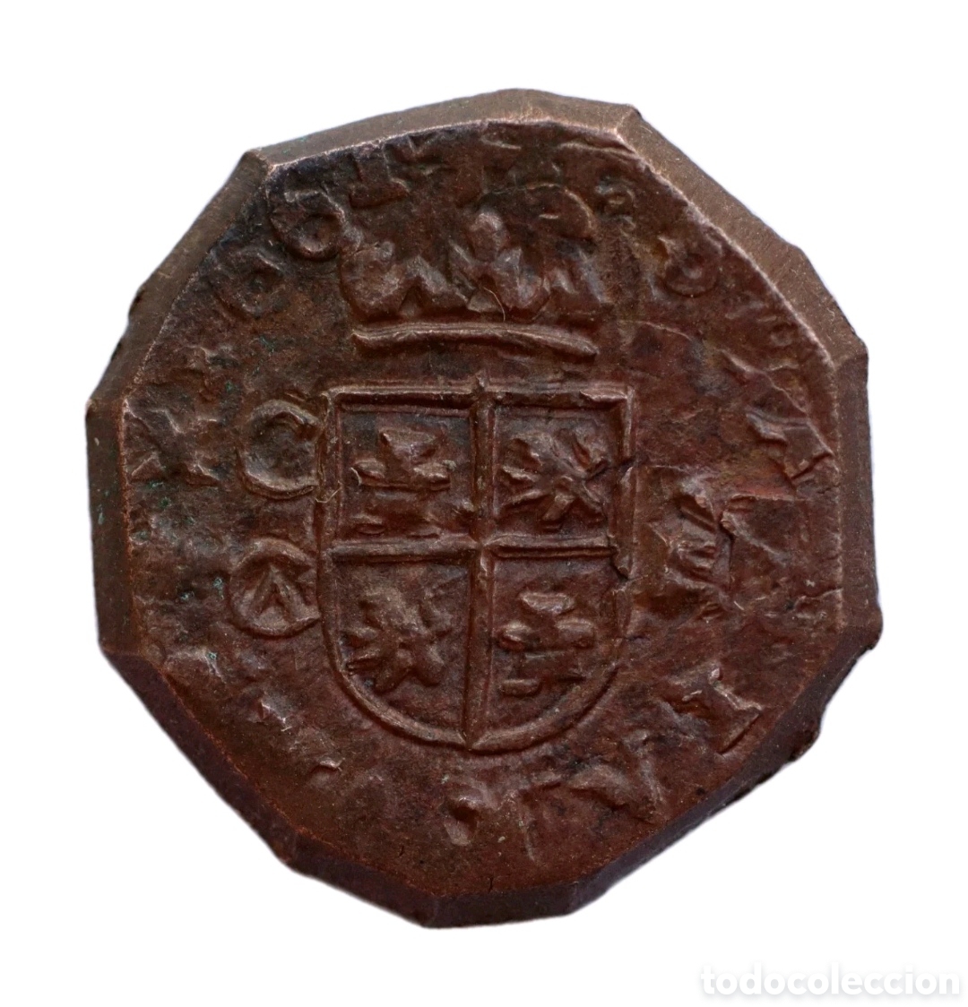 Monedas de Espa&ntilde;a: RAROS 8 MARAVEDIS 1661 FELIPE IV CUENCA A MARTILLO