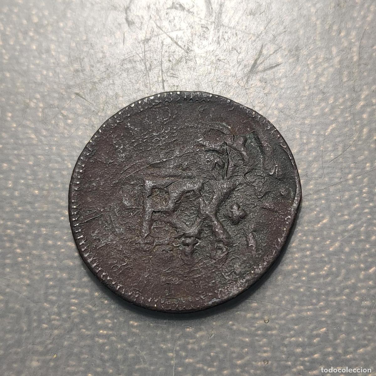Monedas de Espa&ntilde;a: ESPA&Ntilde;A FELIPE IV RESELLO 4 MR ANAGRAMA 1659 SEVILLA SOBRE 8 MR INGENIO