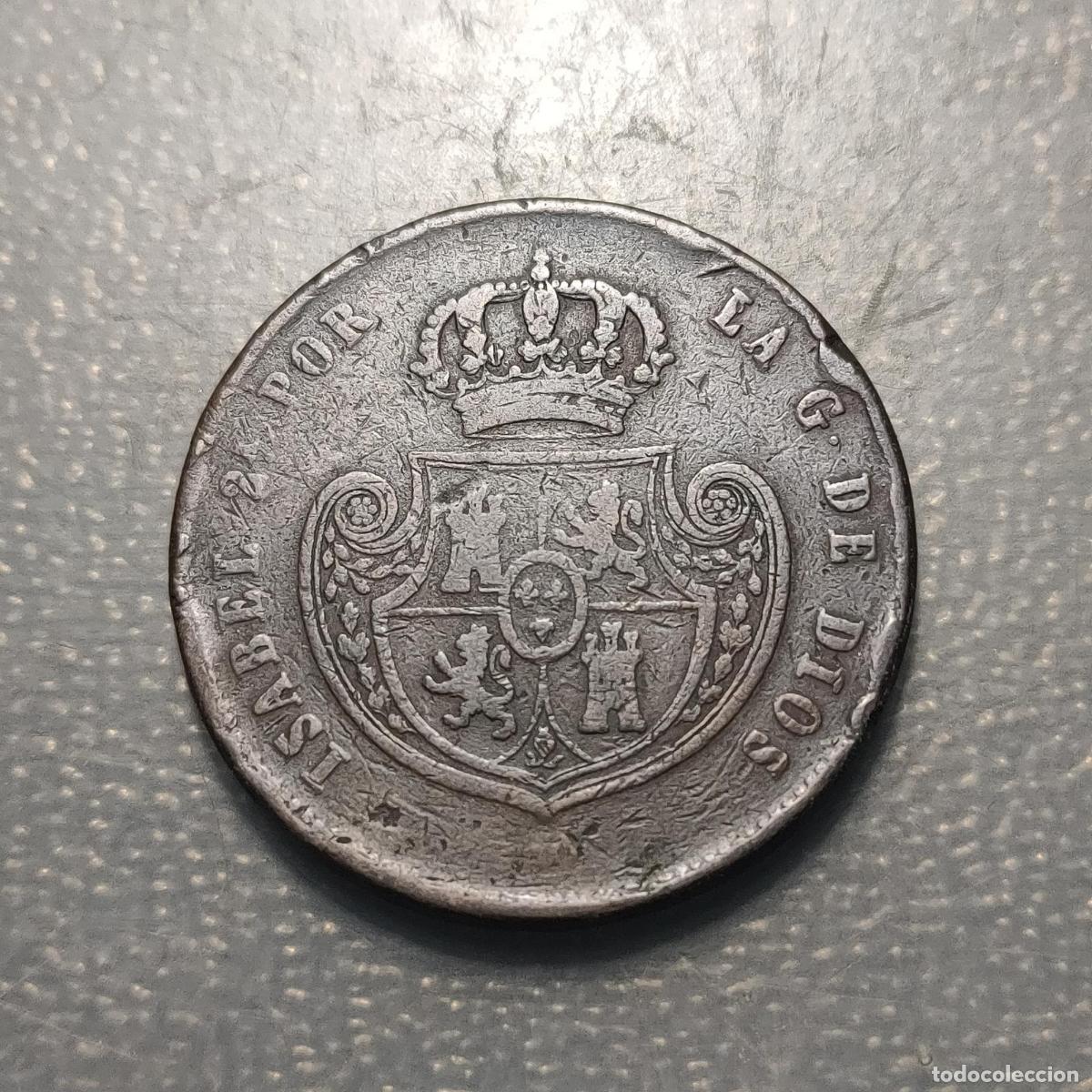 Monedas de Espa&ntilde;a: ESPA&Ntilde;A SEGOVIA ISABEL II 1/2 REAL = 5 DECIMOS (1848-1853)