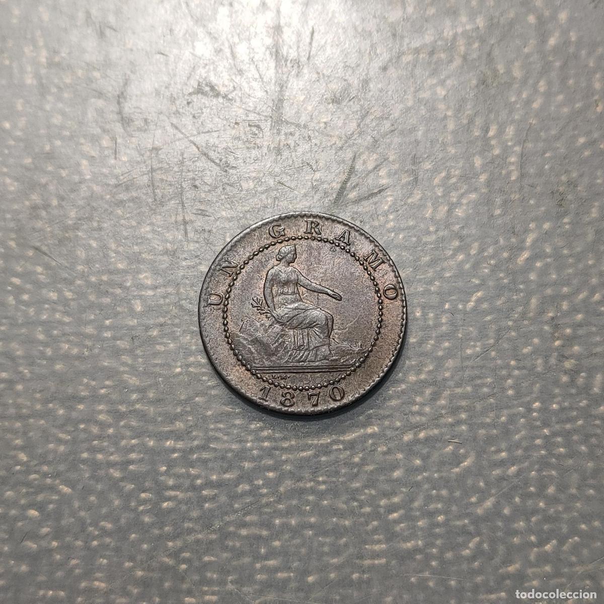 Monedas de Espa&ntilde;a: ESPA&Ntilde;A BARCELONA GOBIERNO PROVISIONAL 1 CENTIMO 1870