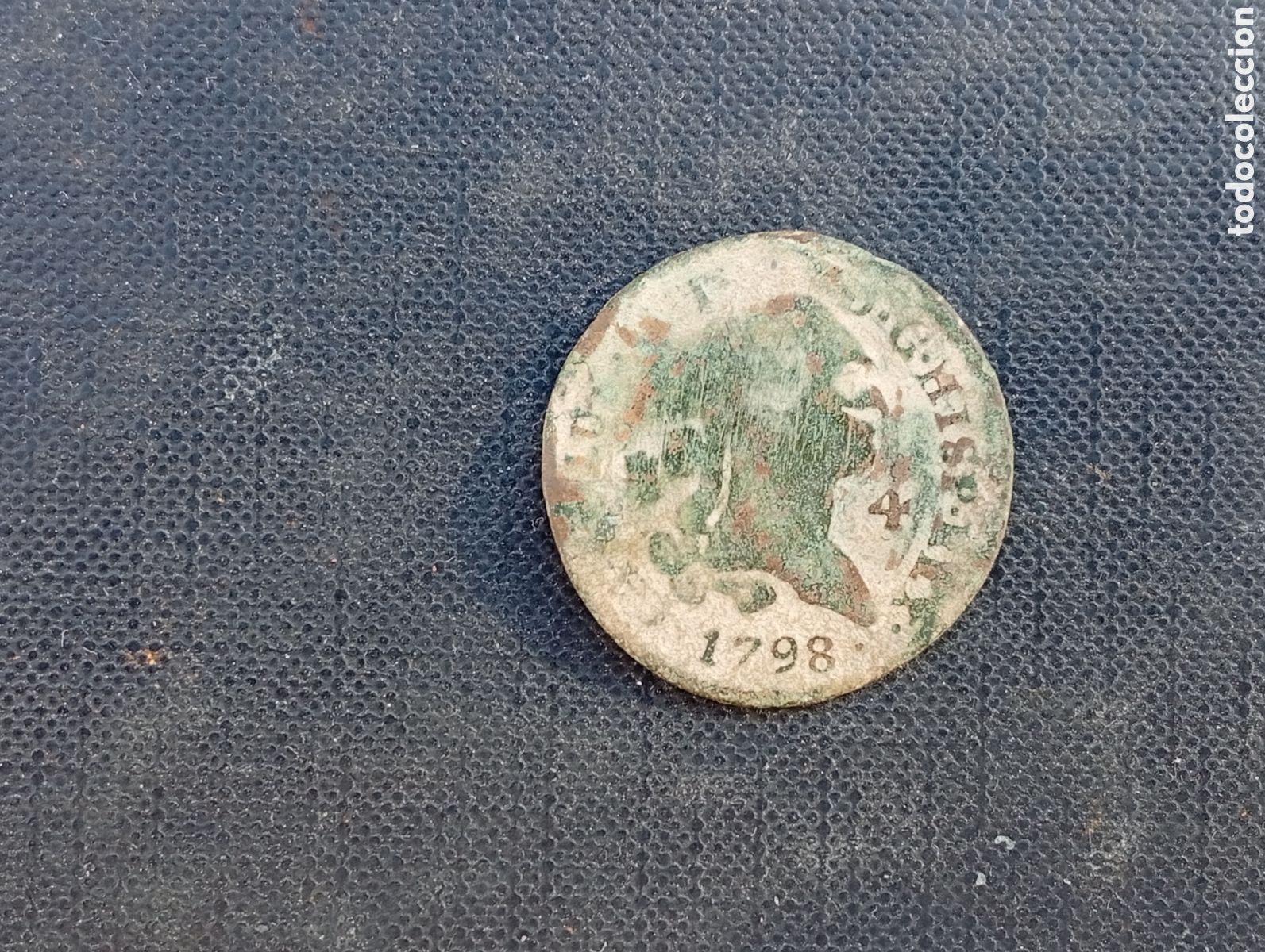 Monedas de Espa&ntilde;a: Moneda de 4 maravedis Carlos IV 1798