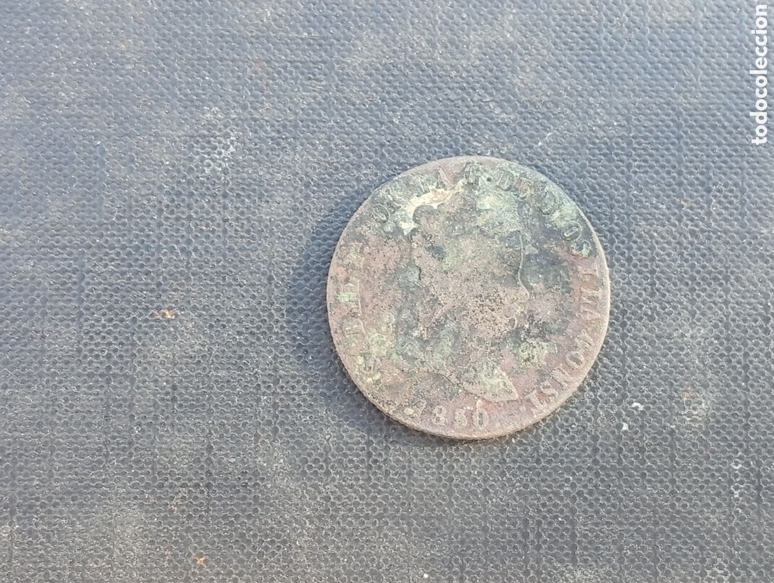 Monedas de Espa&ntilde;a: Moneda de 8 maravedis Isabel II 1850
