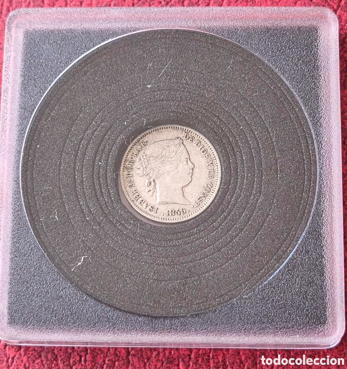 Monedas de Espa&ntilde;a: Espa&ntilde;a. 1859. Un real. MBC - Foto 3