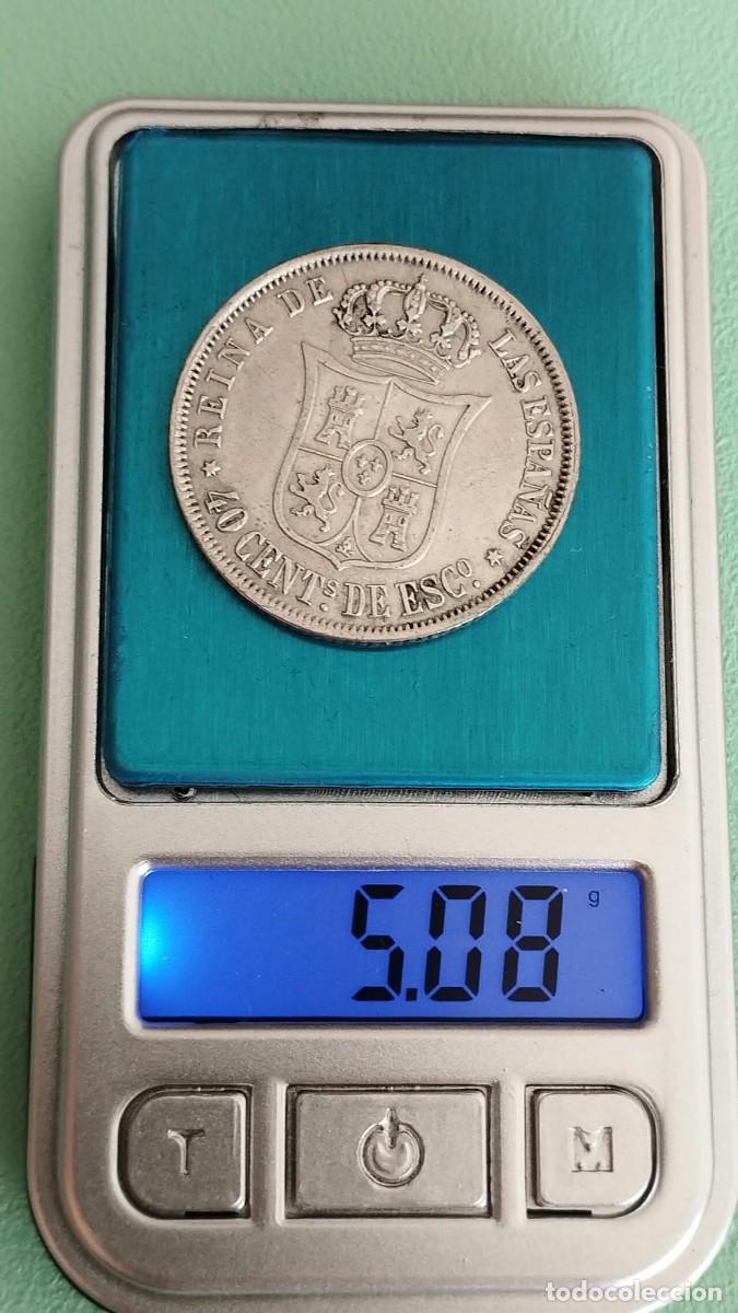 Monedas de Espa&ntilde;a: Moneda de 40 c&eacute;ntimos de escudo de 1866 - Foto 3