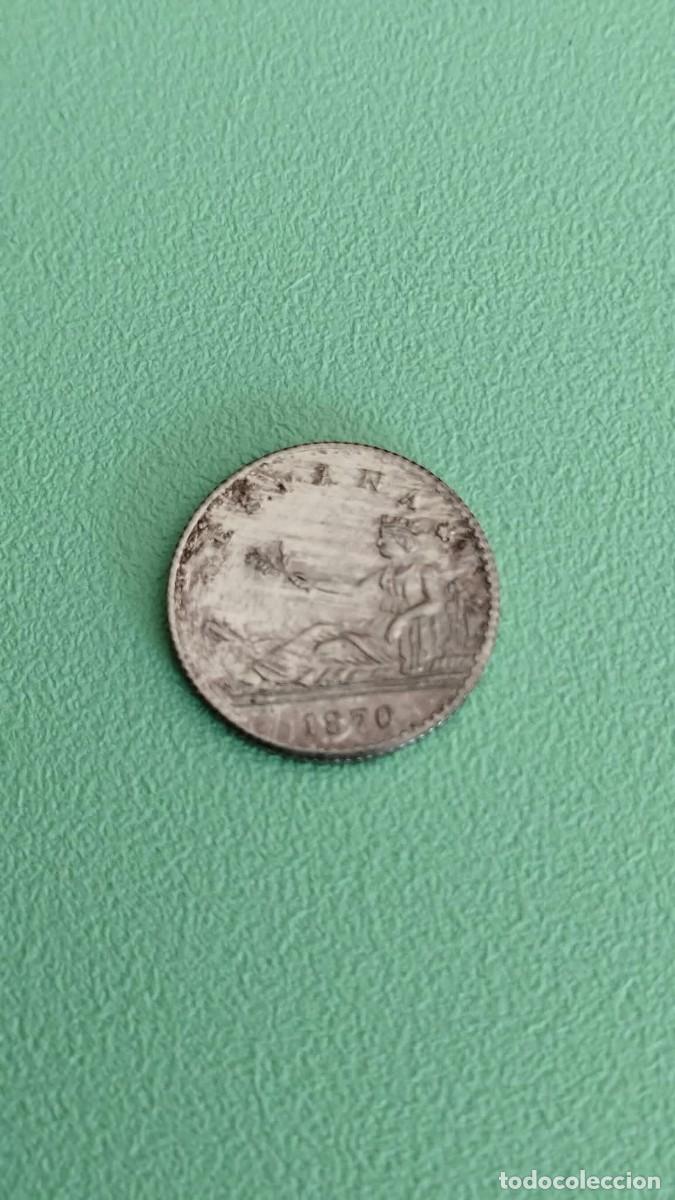 Monedas de Espa&ntilde;a: Moneda de 20 c&eacute;ntimos de 1870 - R&eacute;plica/Posible Falsa de &Eacute;poca