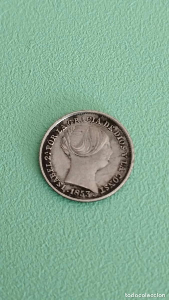 Monedas de Espa&ntilde;a: Moneda de 1 Real de 1853 - Foto 2