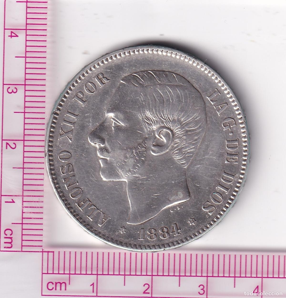 Monedas de Espa&ntilde;a: CRF1780 ESPA&Ntilde;A ALFONSO XII 5 PESETAS 1884 MSM *18*84