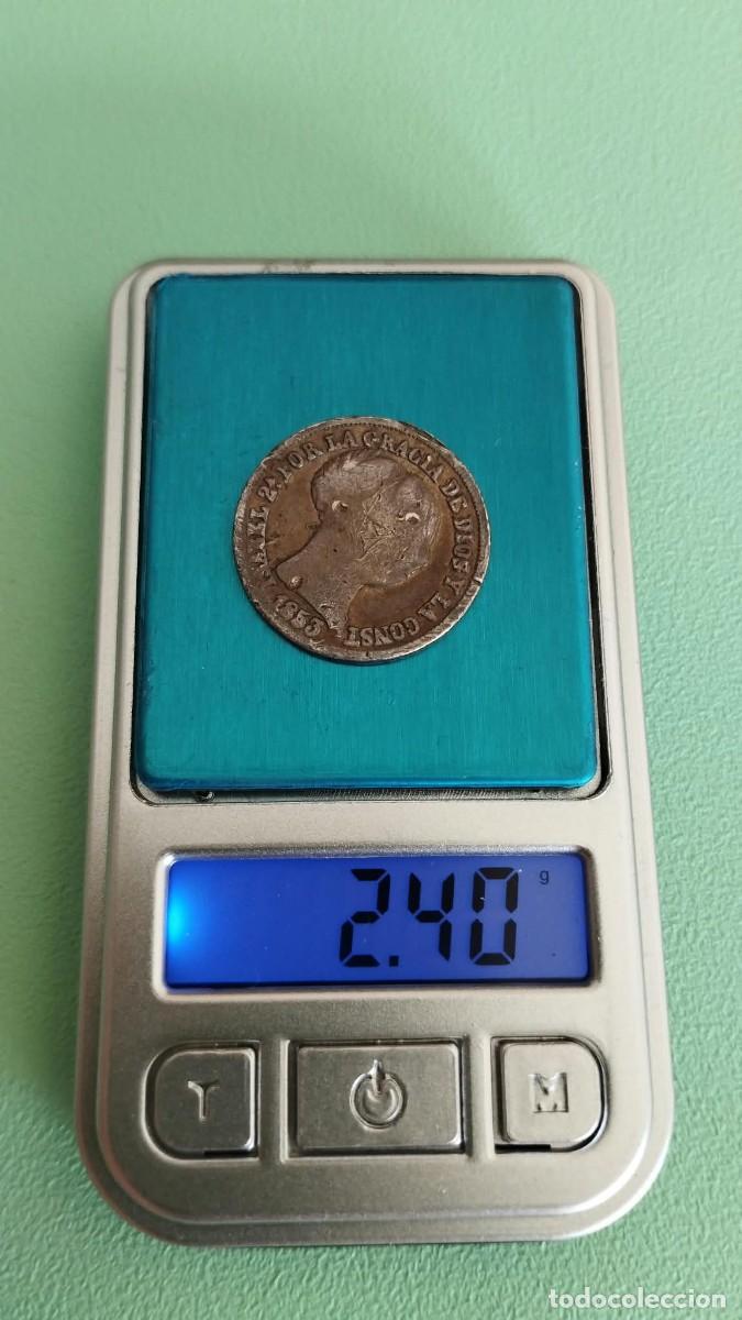 Monedas de Espa&ntilde;a: Moneda de 2 Reales 1853 - Isabel II - Foto 3