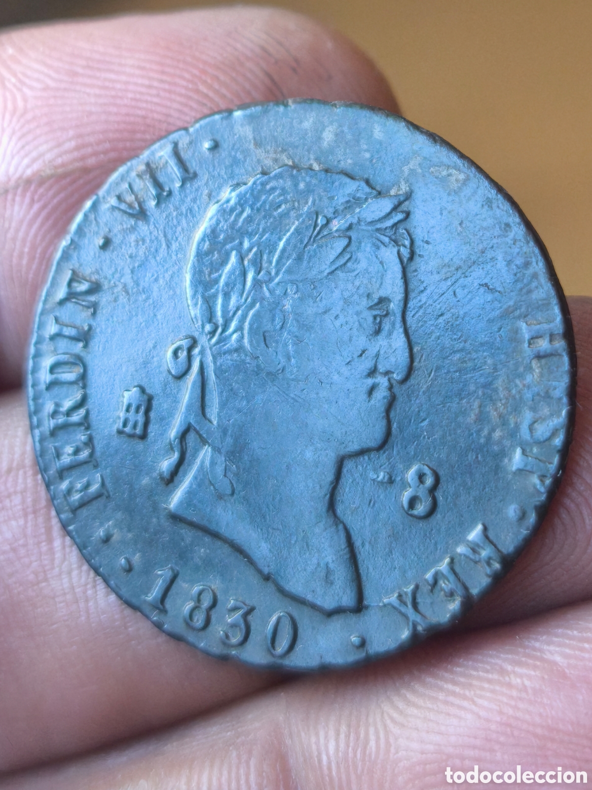 Monedas de Espa&ntilde;a: Fernando VII SIN D.G. 1830 8 maravedis Segovia