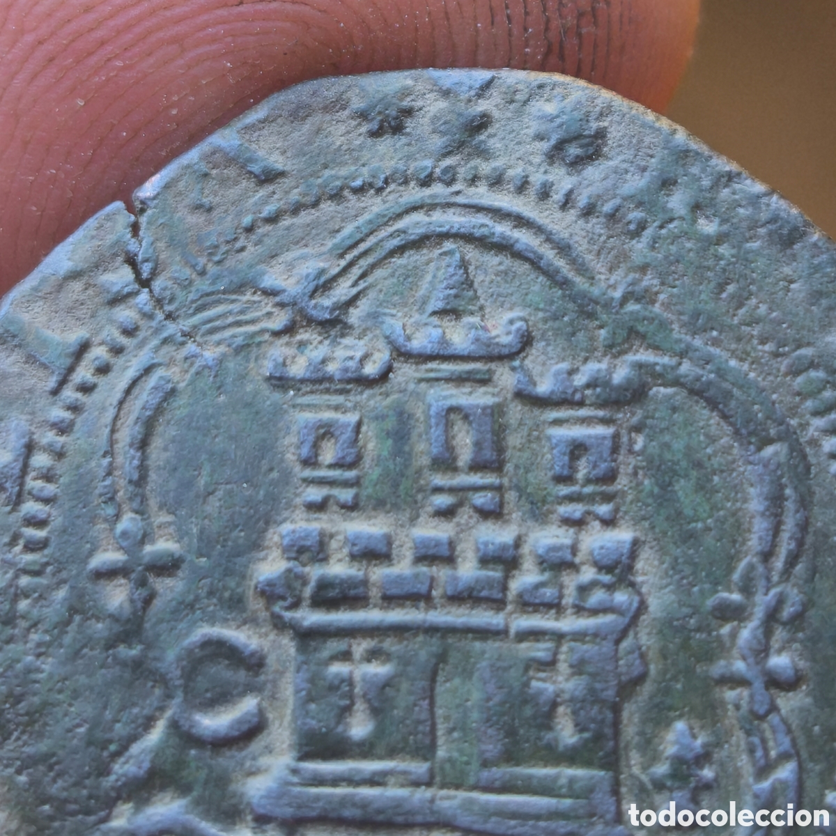 Monedas de Espa&ntilde;a: Reyes Catolicos 4 maravedis Cuenca A - Foto 4