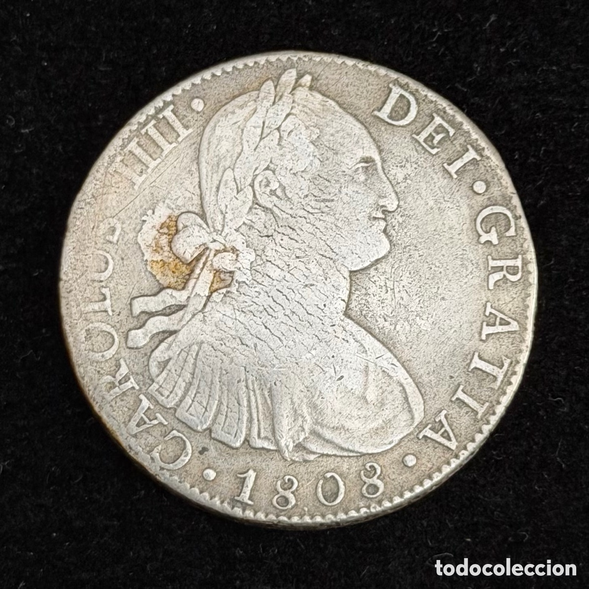 Monedas de Espa&ntilde;a: 8 Reales 1808 Carlos IV M&eacute;xico (TH)