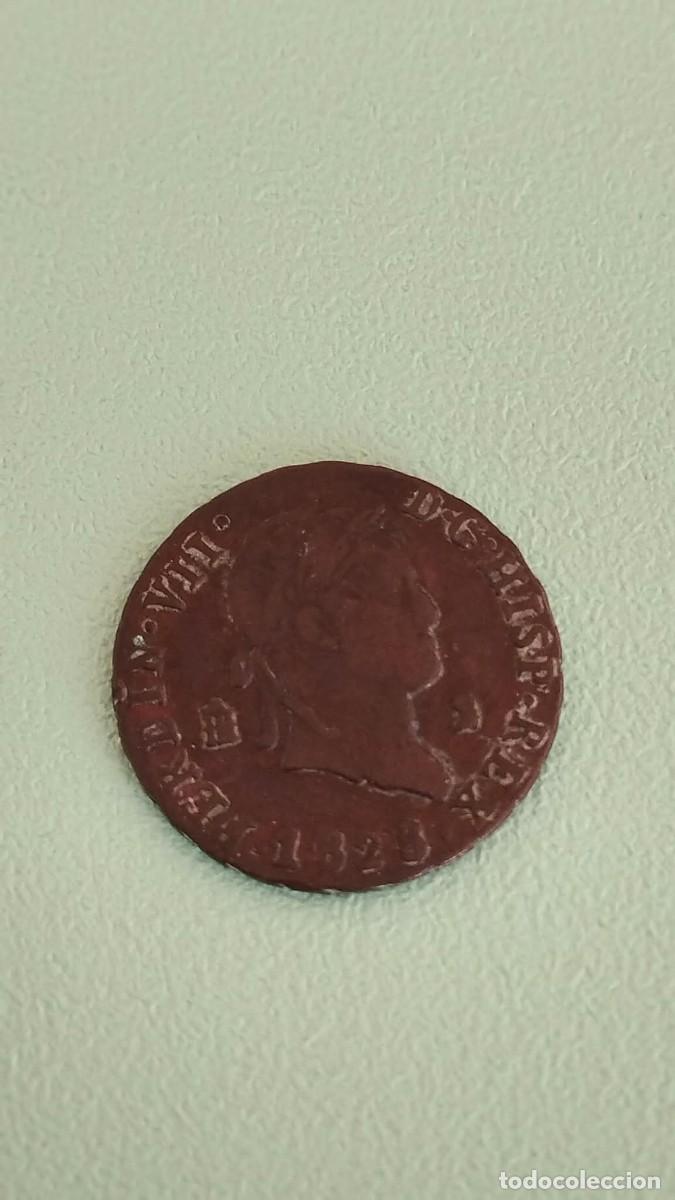 Monedas de Espa&ntilde;a: Moneda de cobre - 2 Maraved&iacute;s 1828 - Fernando VII - Segovia (Acueducto)