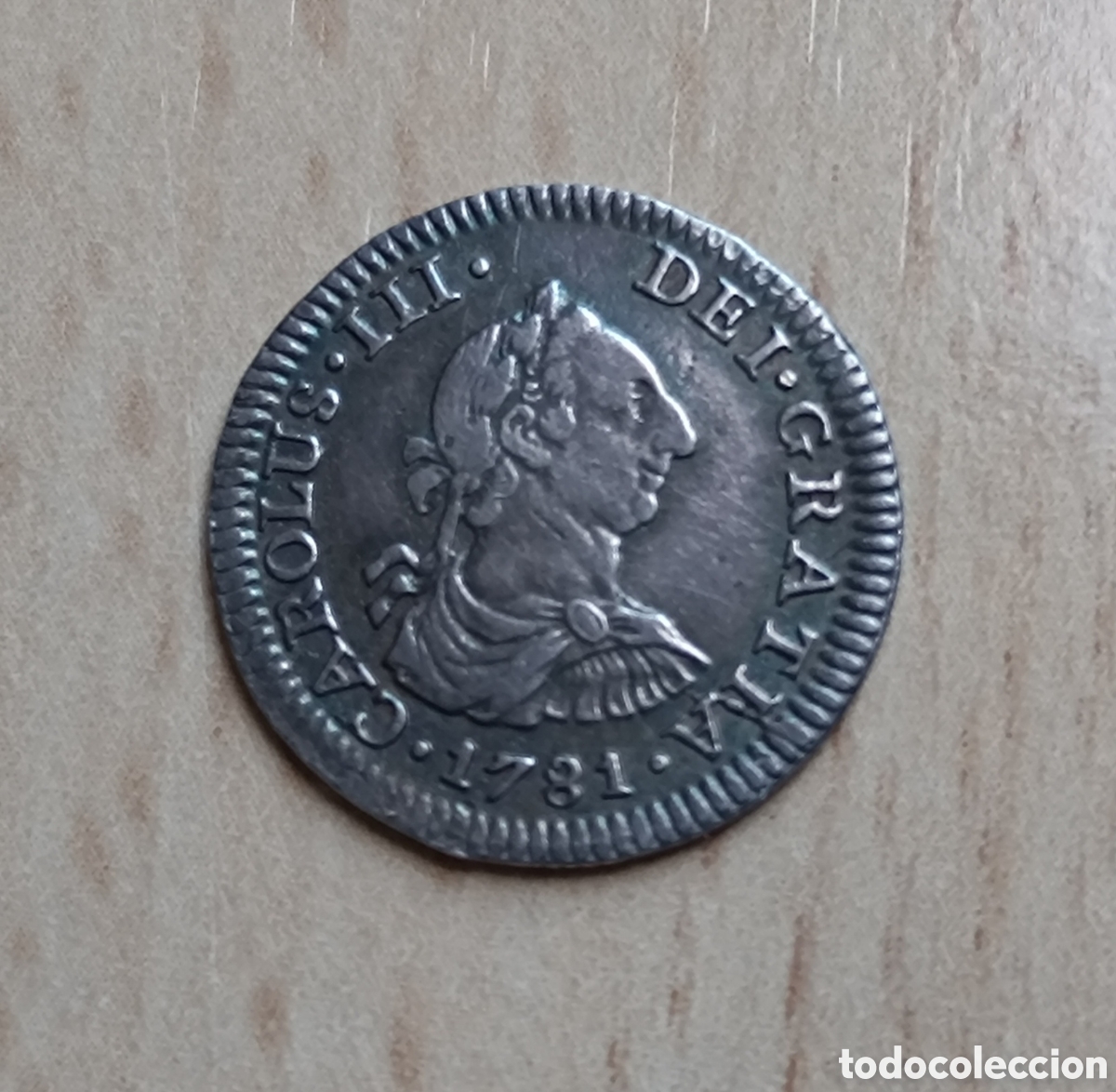 Monedas de Espa&ntilde;a: 1/2 real Carlos III 1781 Mexico