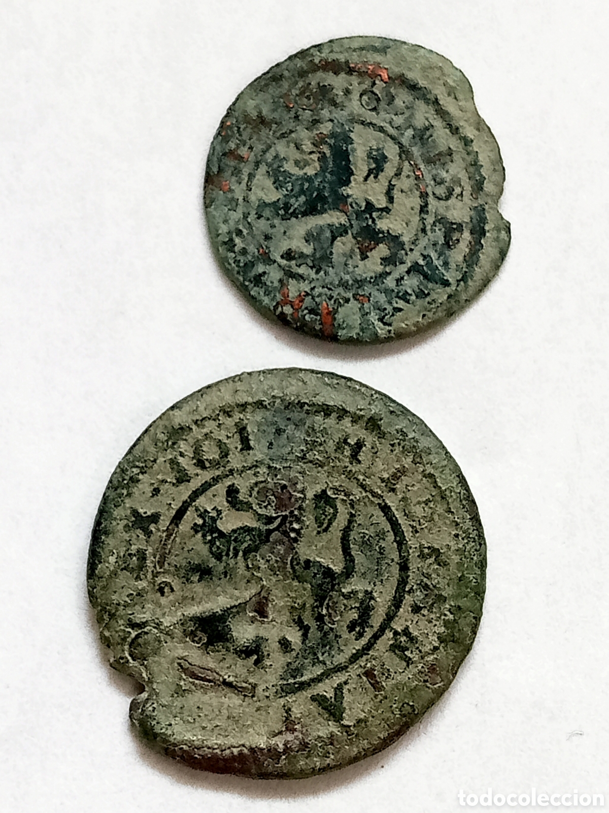 Monedas de Espa&ntilde;a: FELIPE III - SIGLO XVII- II Y IIII MARAVEDIES