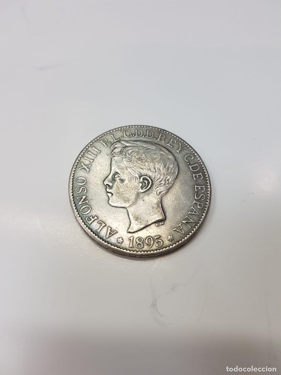 Monedas de Espa&ntilde;a: ESPA&Ntilde;A-ALFONSO XIII- 1 PESO-1895-PUERTO RICO-FALSA DE EPOCA