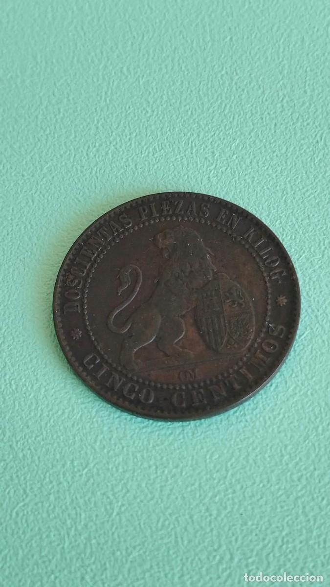 Monedas de Espa&ntilde;a: Moneda de bronce - 5 C&eacute;ntimos 1870 OM - Gobierno Provisional - La &rdquo;Perra Chica&rdquo;
