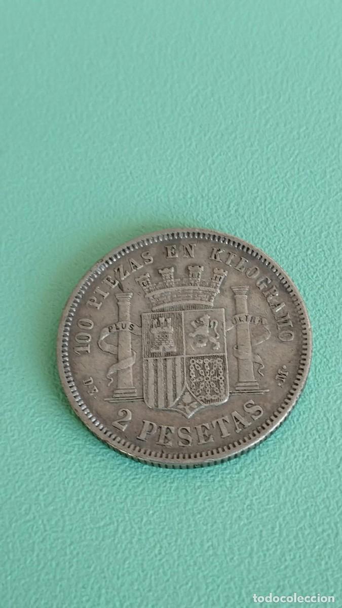 Monedas de Espa&ntilde;a: Moneda de plata - 2 Pesetas 1870 (*18-*75) - Gobierno Provisional - DE M - Madrid - Escasa