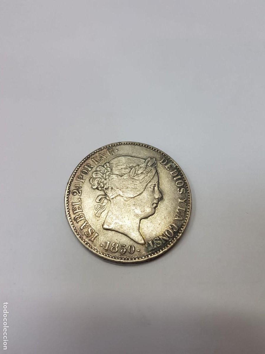 Monedas de Espa&ntilde;a: ESPA&Ntilde;A-ISABEL II- 20 REALES-1850-FALSA DE EPOCA