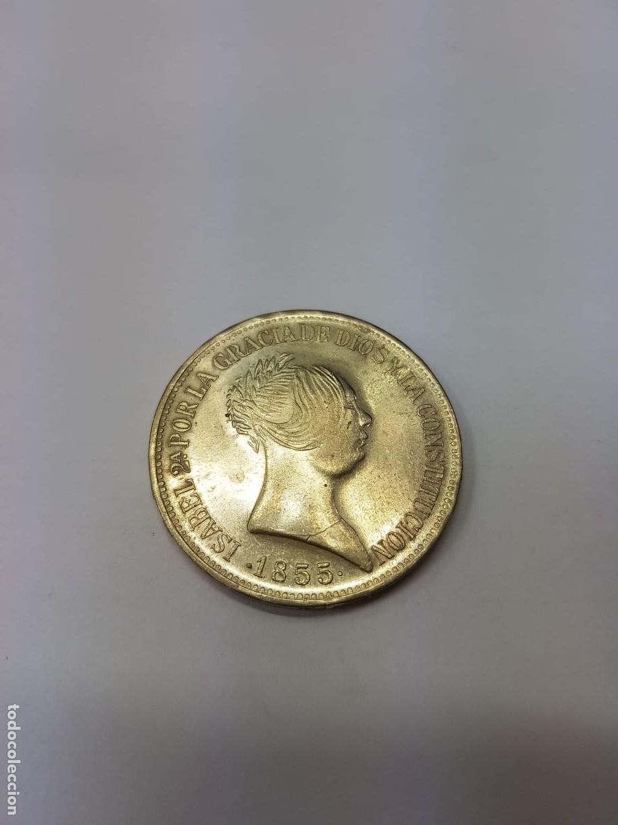 Monedas de Espa&ntilde;a: ESPA&Ntilde;A-ISABEL II- 20 REALES-1855-FALSA DE EPOCA