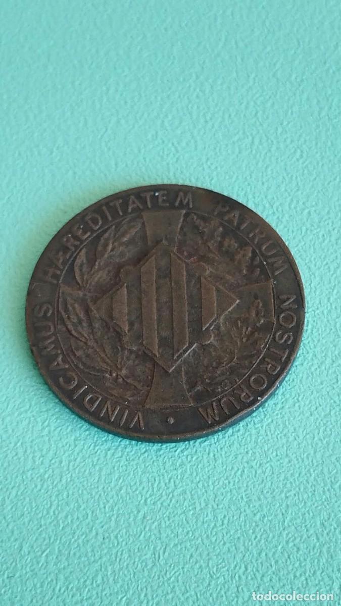 Monedas de Espa&ntilde;a: Pieza de bronce - 5 C&eacute;ntimos 1900 - Uni&oacute;n Catalanista - Dise&ntilde;o de Vallmitjana - Escasa