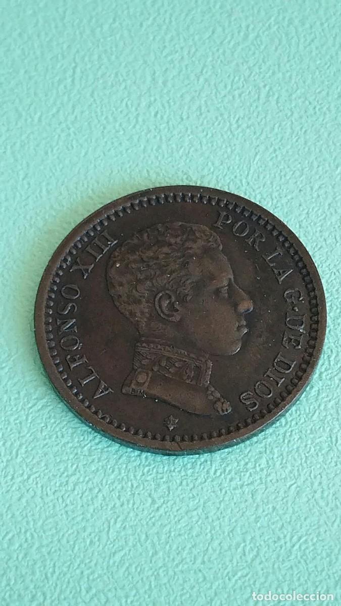 Monedas de Espa&ntilde;a: Moneda de bronce - 2 C&eacute;ntimos 1905 SM V - Alfonso XIII - Madrid - Original