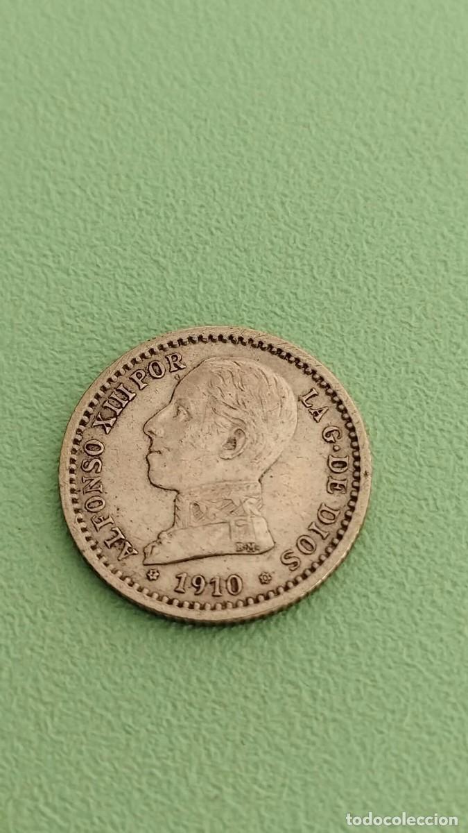 Monedas de Espa&ntilde;a: Moneda de plata - 50 C&eacute;ntimos 1910 (*1-*0) - Alfonso XIII - PC V - Madrid - Estrellas Legibles