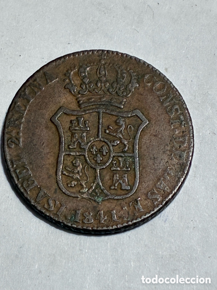 Monedas de Espa&ntilde;a: Moneda 1841 3 quar Catalu&ntilde;a buen estado X-53