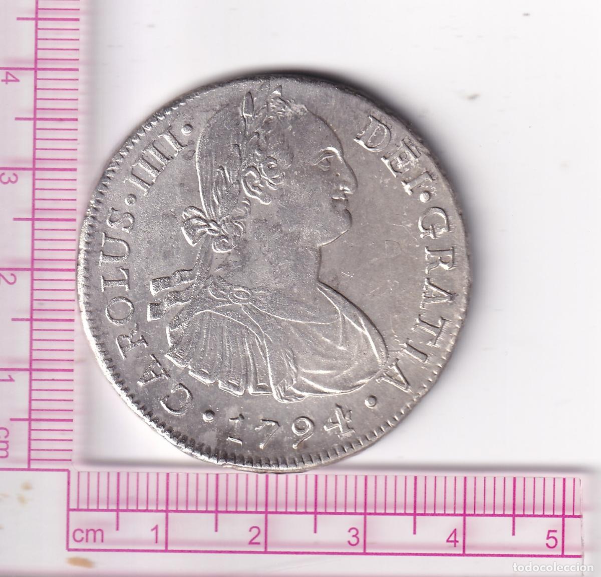 Monedas de Espa&ntilde;a: CRCAP339 MONEDA ESPA&Ntilde;A 8 REALES CARLOS IIII 1794 LIMA IJ EBC- PLATA