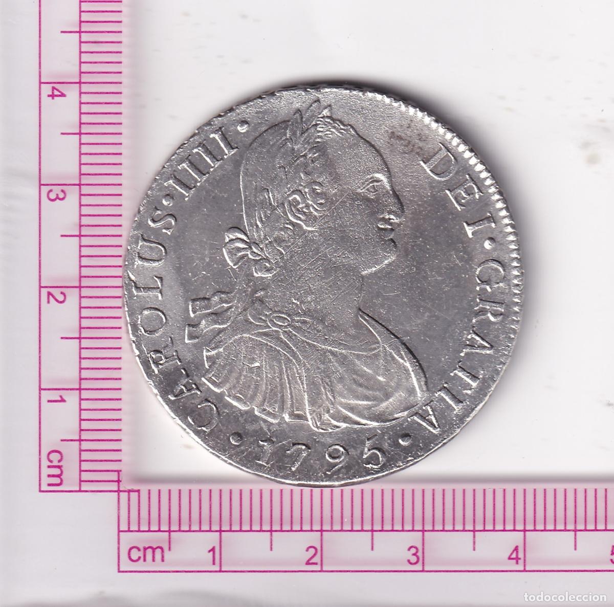 Monedas de Espa&ntilde;a: CRCAP340 MONEDA ESPA&Ntilde;A 8 REALES CARLOS IIII 1795 LIMA IJ MBC+ PLATA