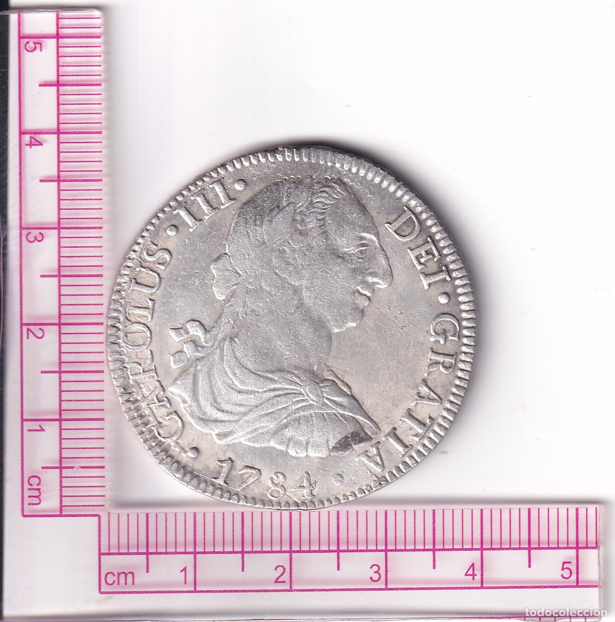 Monedas de Espa&ntilde;a: CRCAP347 MONEDA ESPA&Ntilde;A 8 REALES CARLOS III 1784 M&Eacute;XICO F.M MBC PLATA