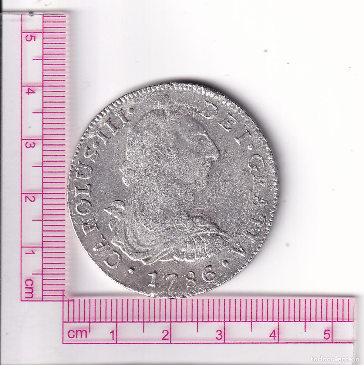 Monedas de Espa&ntilde;a: CRCAP349 MONEDA ESPA&Ntilde;A 8 REALES CARLOS III 1786 LIMA M.I. MBC PLATA