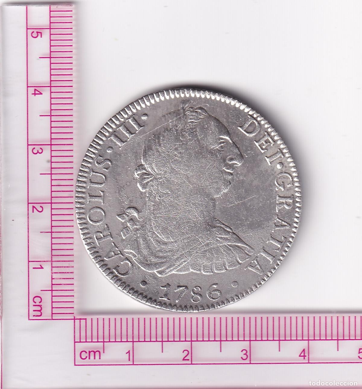 Monedas de Espa&ntilde;a: CRCAP350 MONEDA ESPA&Ntilde;A 8 REALES CARLOS III 1786 M&Eacute;XICO FM BC+ PLATA