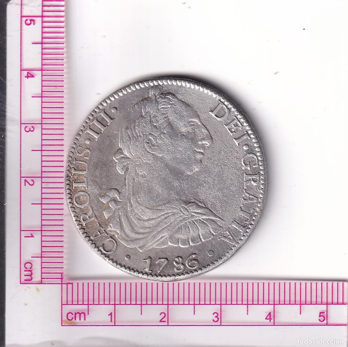 Monedas de Espa&ntilde;a: CRCAP351 MONEDA ESPA&Ntilde;A 8 REALES CARLOS III 1786 M&Eacute;XICO FM MBC+ PLATA