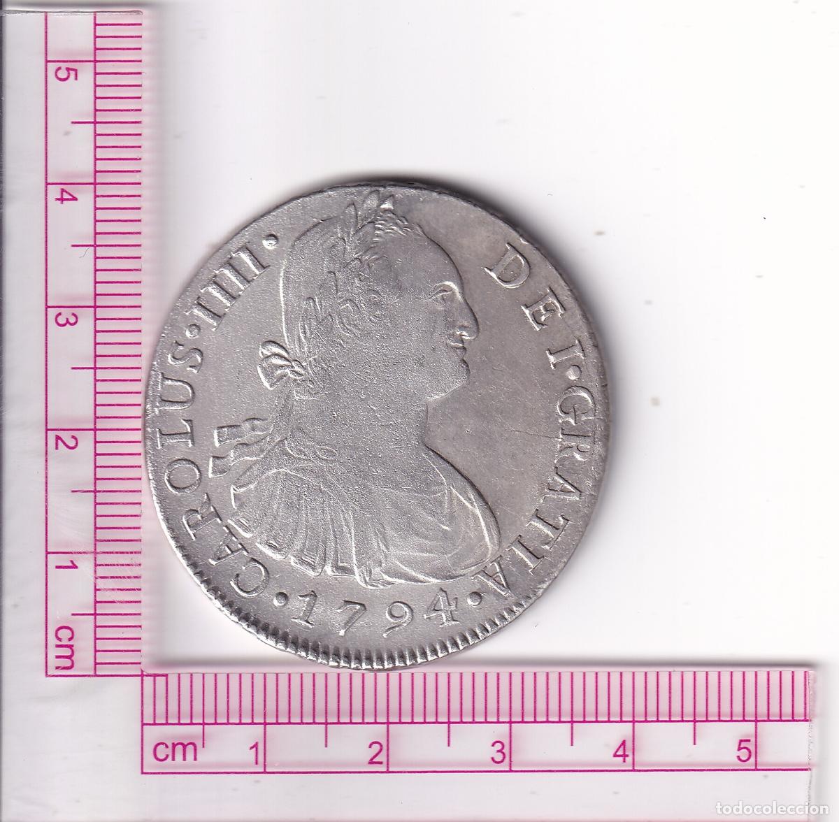Monedas de Espa&ntilde;a: CRCAP361 MONEDA ESPA&Ntilde;A 8 REALES CARLOS IIII 1794 LIMA IJ MBC+ PLATA