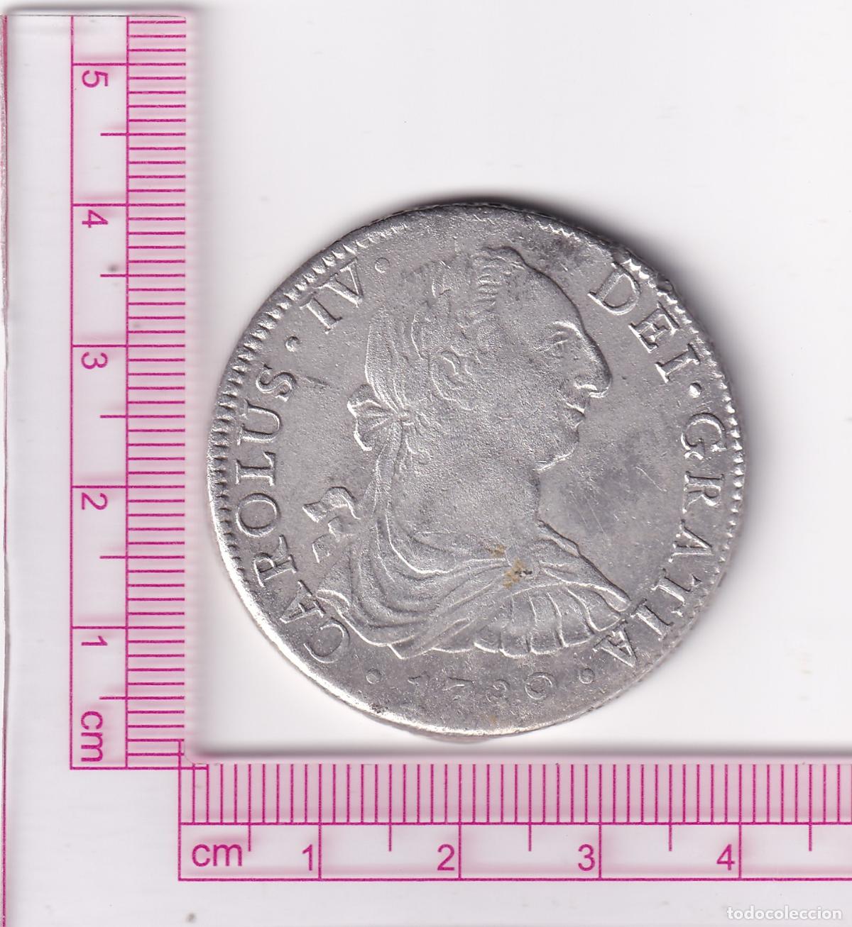 Monedas de Espa&ntilde;a: CRCAP362 MONEDA ESPA&Ntilde;A 8 REALES CARLOS IV 1789 CON BUSTO CARLOS lll M&Eacute;XICO FM PLATA