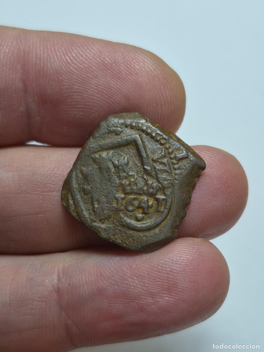 Monedas de Espa&ntilde;a: NT/ FELIPE IV RESELLO DE VIII MARAVEDIES 1641 SEVILLA (E1467)