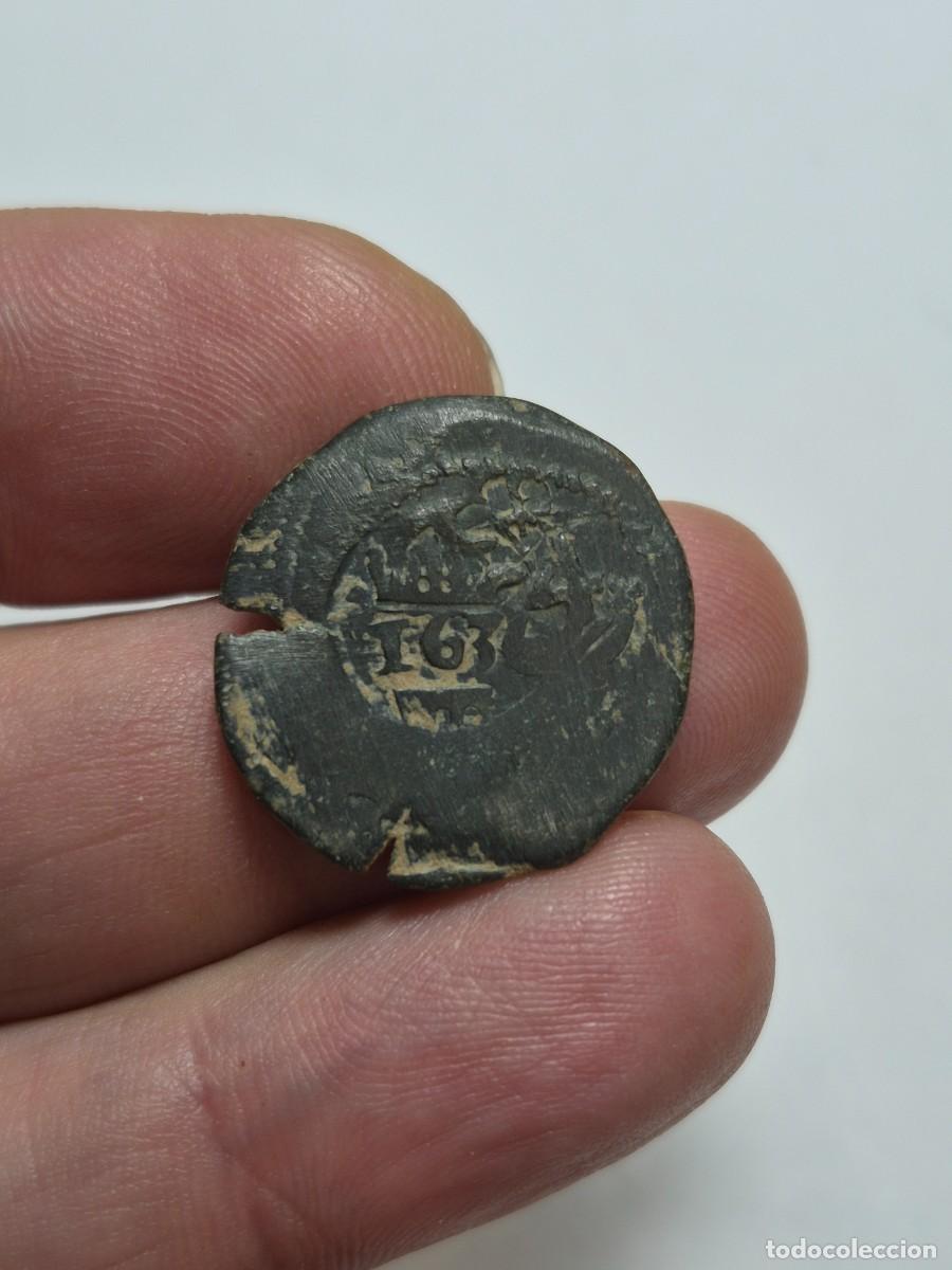 Monedas de Espa&ntilde;a: NT/ FELIPE III RESELLO IIII MARAVEDIES 1636 SEGOVIA (E1471)