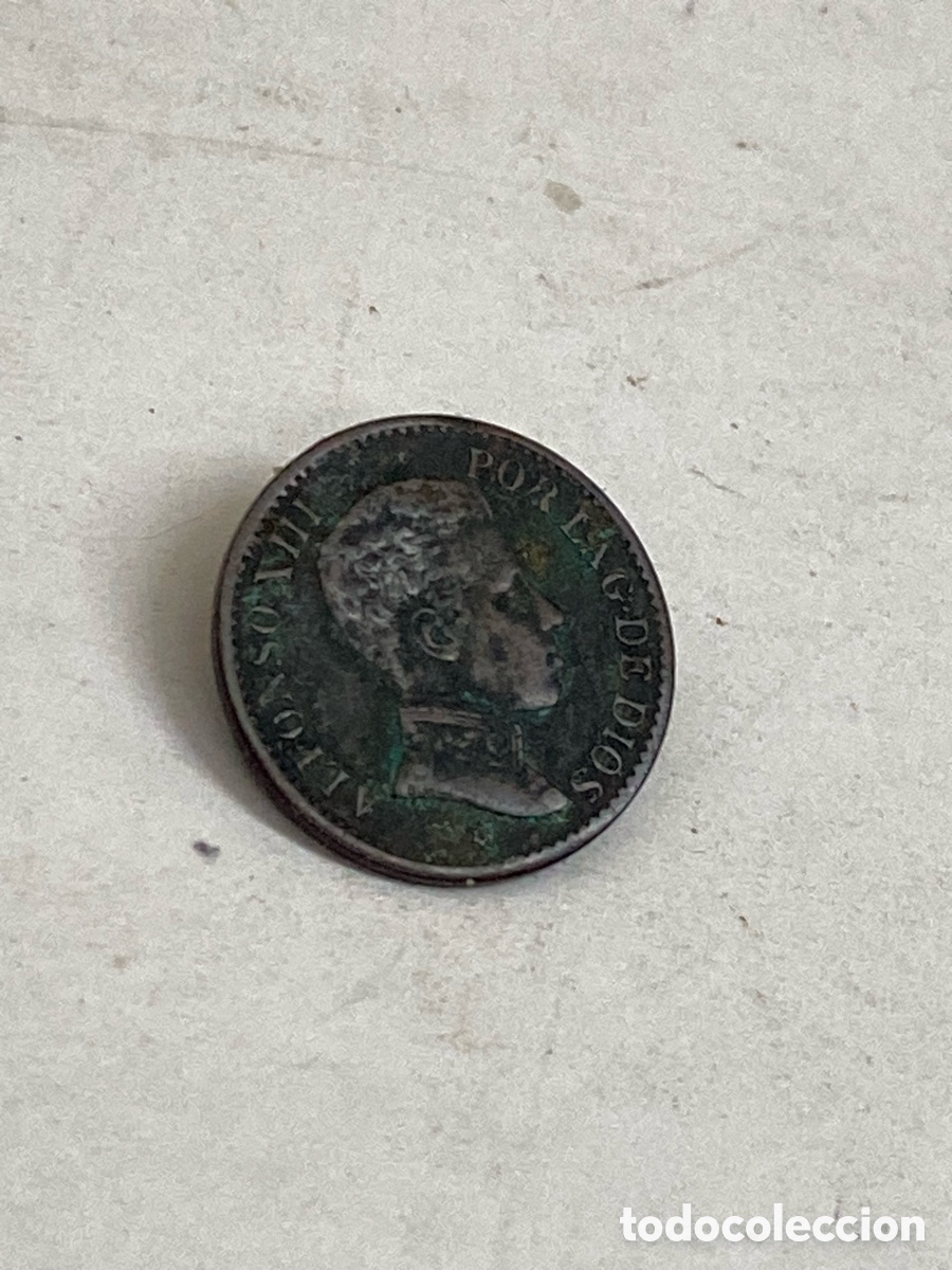 Monedas de Espa&ntilde;a: Moneda moneda espa&ntilde;ola de 1 c&eacute;ntimo de Alfonso XIII del a&ntilde;o 1906