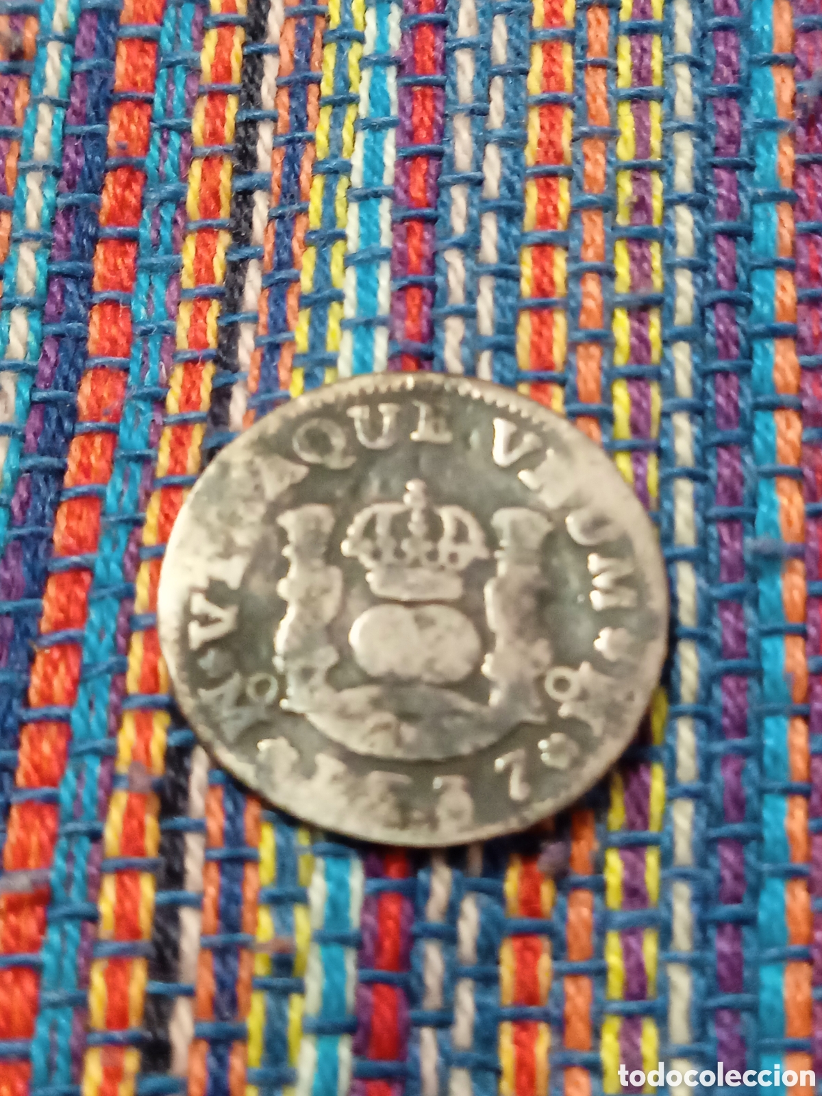 Monedas de Espa&ntilde;a: X- MEDIO REAL 1737 M&Eacute;XICO FELIPE V TIPO COLUMNARIO