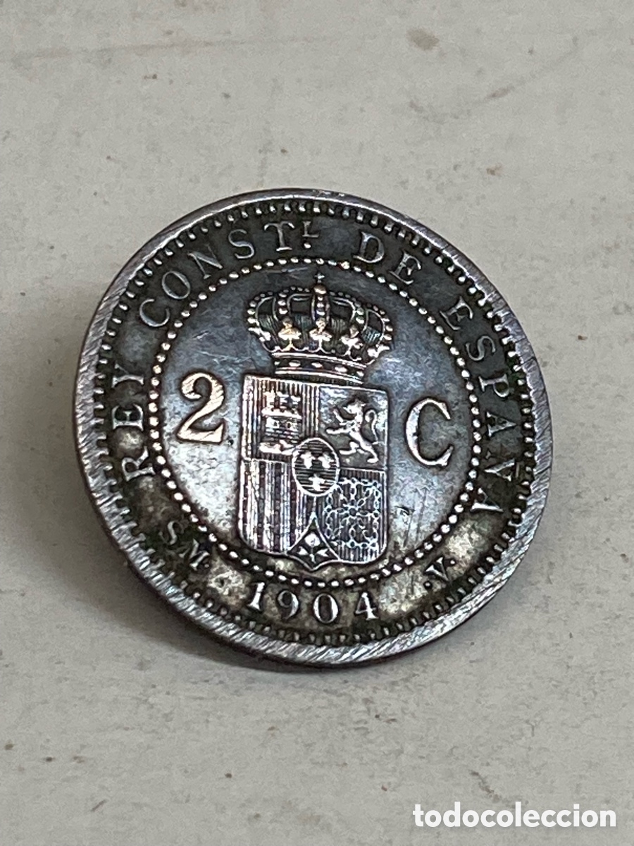 Monedas de Espa&ntilde;a: Moneda 2 c&eacute;ntimos 1904 L22 - Foto 1