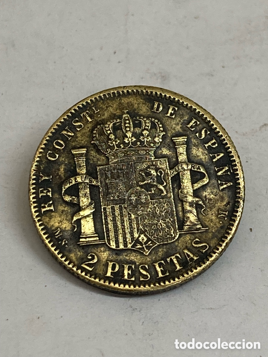 Monedas de Espa&ntilde;a: Moneda 2 pesetas 1882 L22