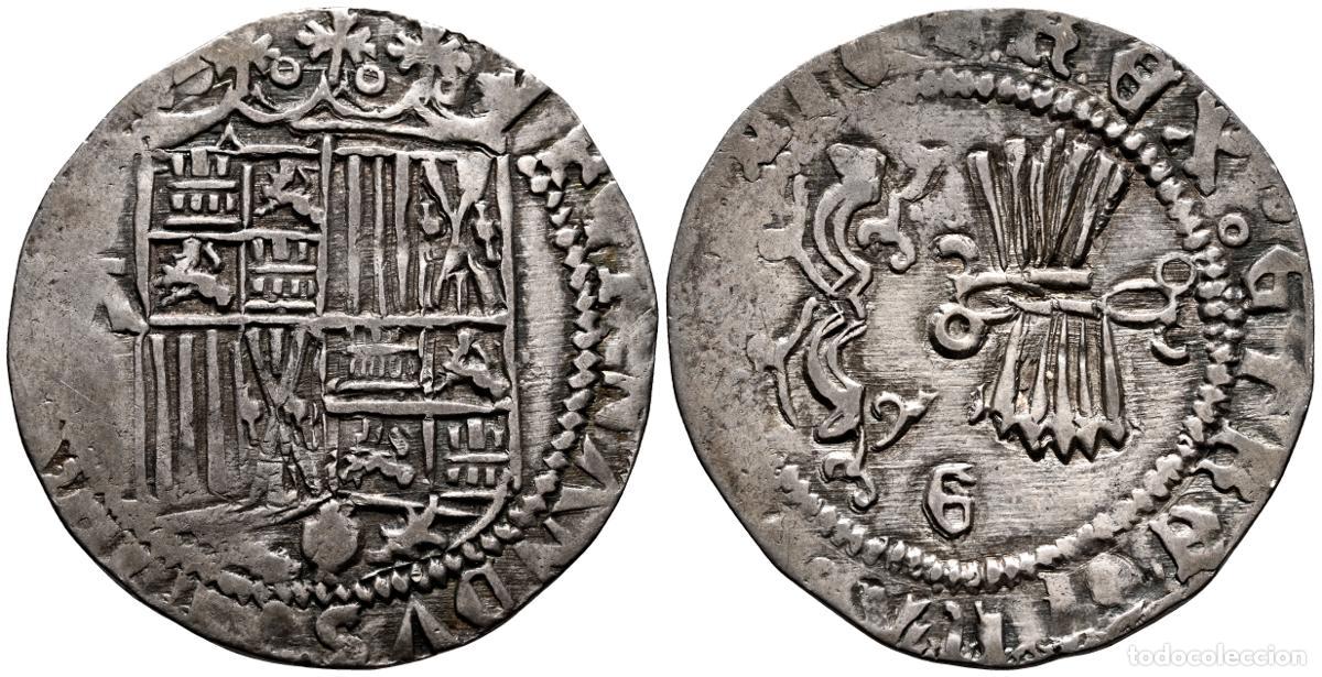 Monedas de Espa&ntilde;a: REYES CAT&Oacute;LICOS (1474-1504). 1 Real. (Ar. 3,37g/26mm). S/D (1550-1566). Granada. &iquest;Alonso de Valladol
