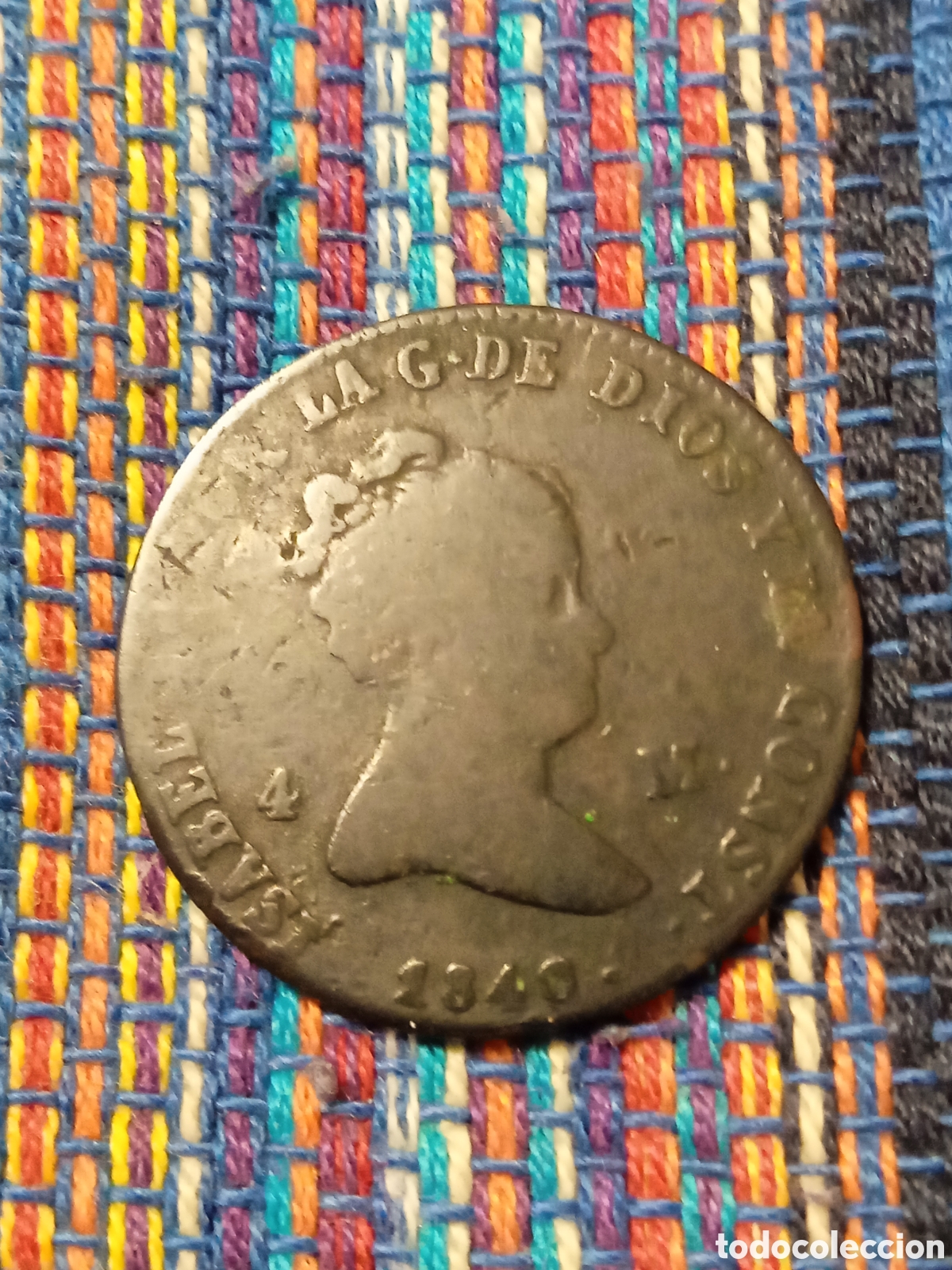 Monedas de Espa&ntilde;a: X- 4 MARAVED&Iacute;S 1840 SEGOVIA ISABEL II